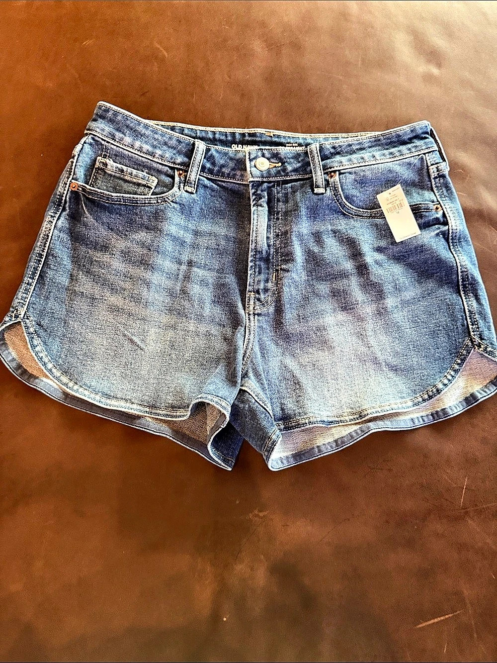 Old Navy High-Rise OG Straight Secret-Smooth Pockets Denim Shorts Jean Shorts